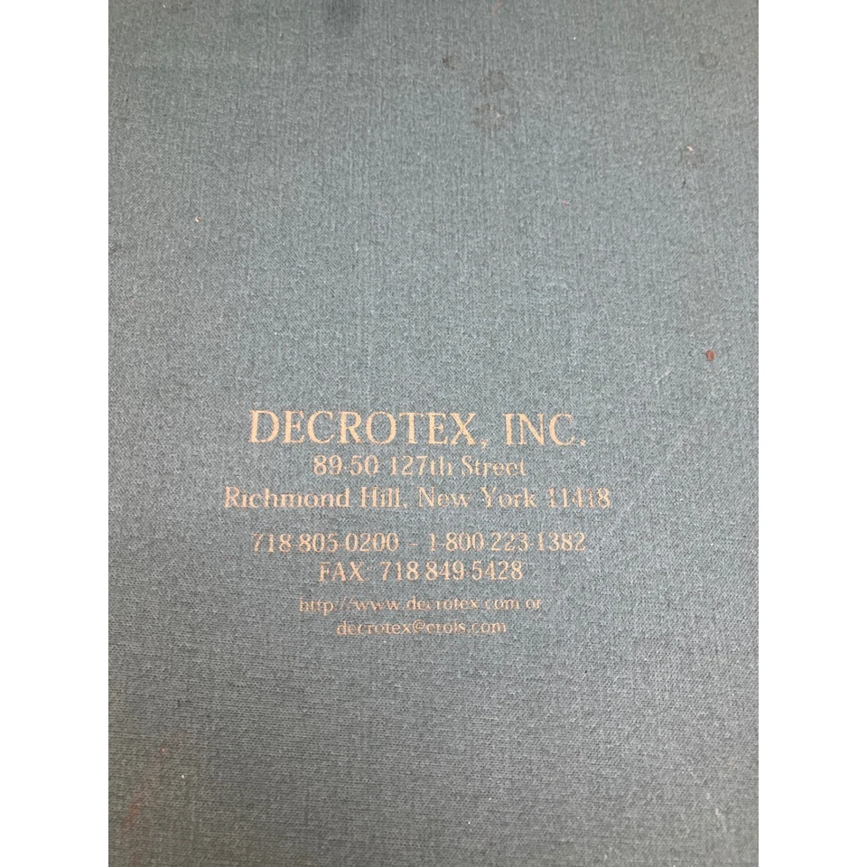 Decrotex Fabrics R Premiere Book 1990 Spun Rayon Upholstery Fabric Samples - Image 4 of 4