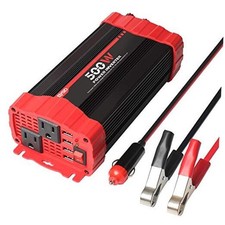 Car Power Inverter DC 12V to 110V AC Converter Dual Outlets with 3.1A 4 500W