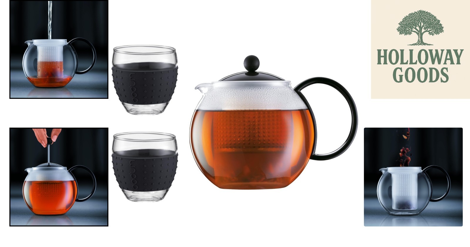 Borosilicate Glass Tea Press - Brew Loose Teas with Perfect Flavor Control