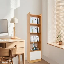 5-Tier Storage Rack 5-Tier Modern Storage Rack Small Narrow Corner Bookcase