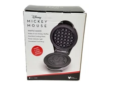 Disney Mickey Mouse Waffle Maker 4 Inch Non Stick Select Brands New Open Box