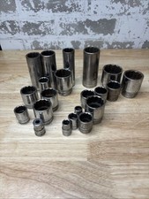 Lot of 21 Vintage Made in USA New Britain Sockets, Huge Variety, Various Sizes