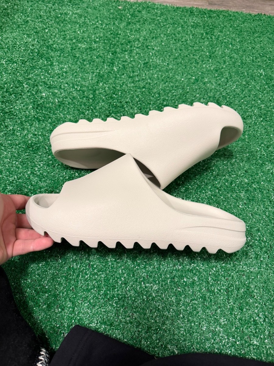 New Adidas Yeezy Slide Bone Color Mens Size 13- 100% Authentic