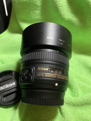 NIKKOR  50mm F/1.8 S Lens with Zeikos UV 58mm Filter, Lens Hood, Lens Cap