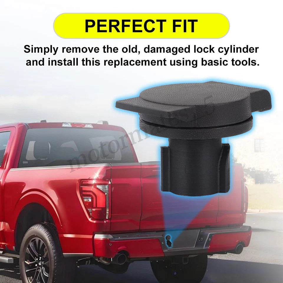Spare Tire Lock Cylinder for 2015-2025 Ford F-150 2017-25 F-250 F-350 Super Duty Foto 2 de 4