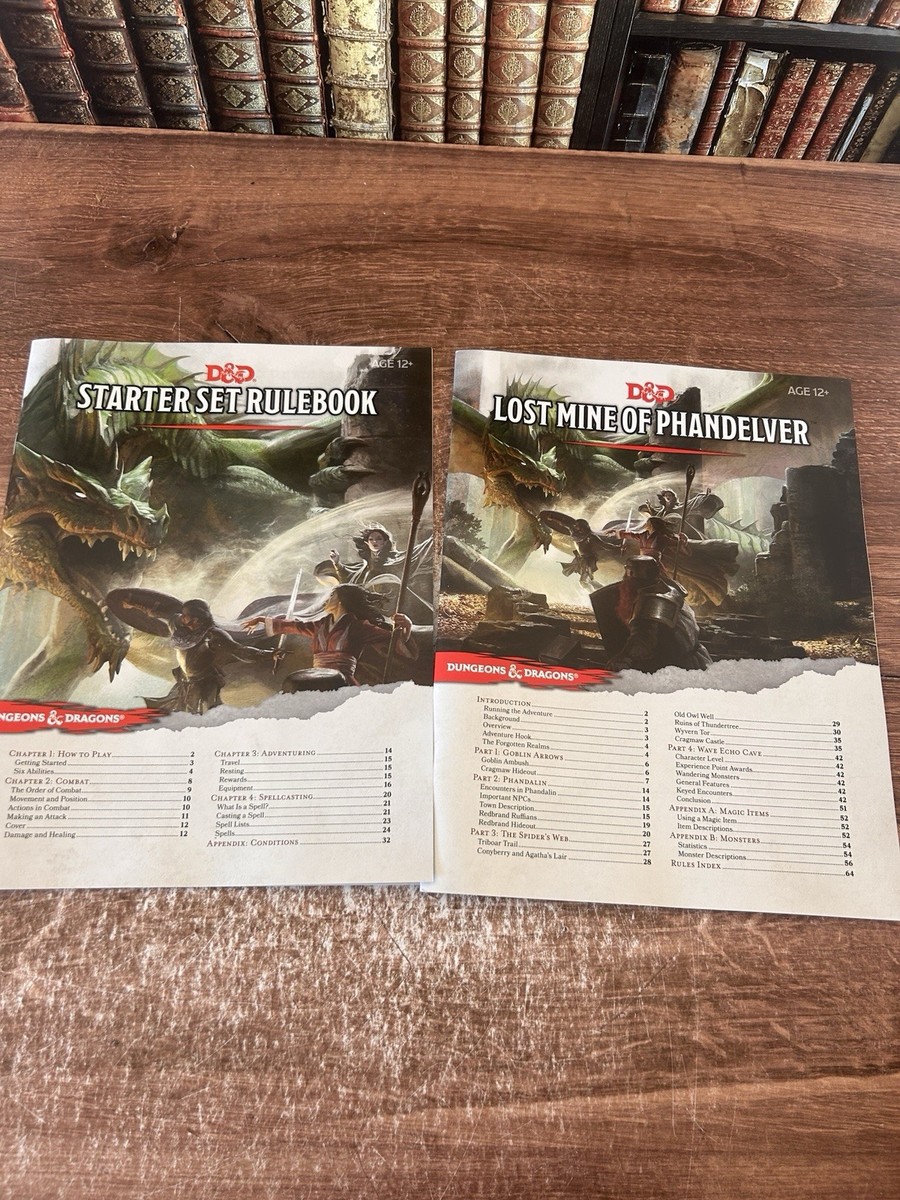 D&D Lost Mine Of Phandelver Booklet & Starter Set Rulebook | eBay
