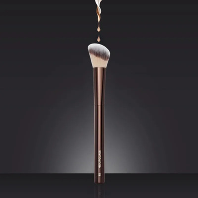1 Stück #15 Rouge Make-up Pinsel für flüssige Creme Wange Bronzer Metallgriff mit Box