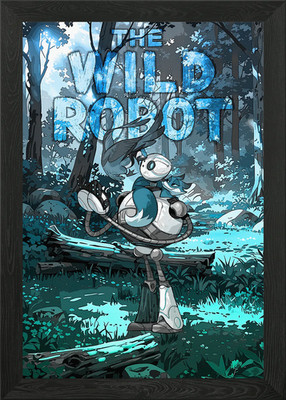 Der wilde Roboter gerahmtes Wandbild Poster Leinwanddruck Bild