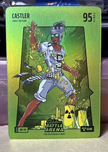 2026 Battle Arena Griffey CASTLER STEPHON CASTLE RC 🔥 GLOW Green Battlefoil