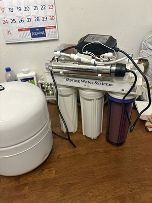 iSpring RCC7AK-UV NSF Certified 7 Stage Reverse Osmosis System with Alkaline+UV