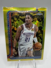 2025-26 Topps Chrome Aaron Wiggins Yellow Refractor/275