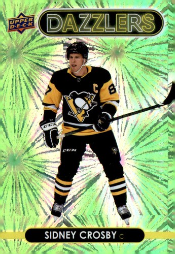 Sidney Crosby [Green] #DZ-35 2021 Upper Deck Dazzlers card