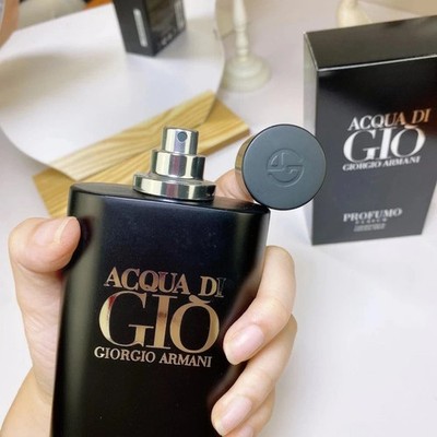 Black Giorgio Armani Aqua Di Gio Profumo Eau De Perfume 4.2oz Spray for Men NEW