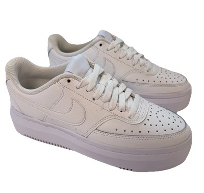 Nike Court Vision Alta Leather Damen Sneaker Weiß Größe UK 5 NEU 