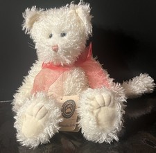 1990-2000 Boyd's Collection Cassandra Purrsley Cream Cat Plush Stuffed Handmade
