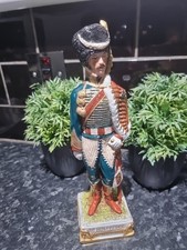 Napoleonic Figurine, Kister German Porcelain De BeayHarnais