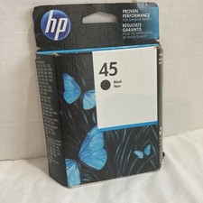 HP 45 Black Ink Cartridge 51645A Genuine Original OEM Sealed Retail Packaging