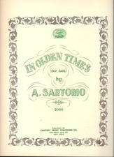 In Olden Times OP 402 A Sartorio Piano Sheet Music NOS