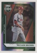 2021 Panini Elite Extra Edition Status Green 420/499 McCade Brown #104 0b3