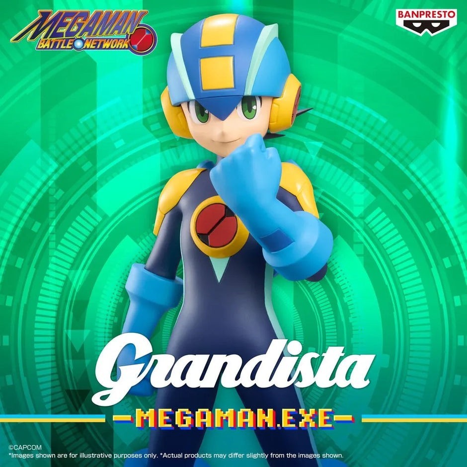 PSL Mega Man Battle Network Grandista-ROCKMAN.EXE- Figure | eBay