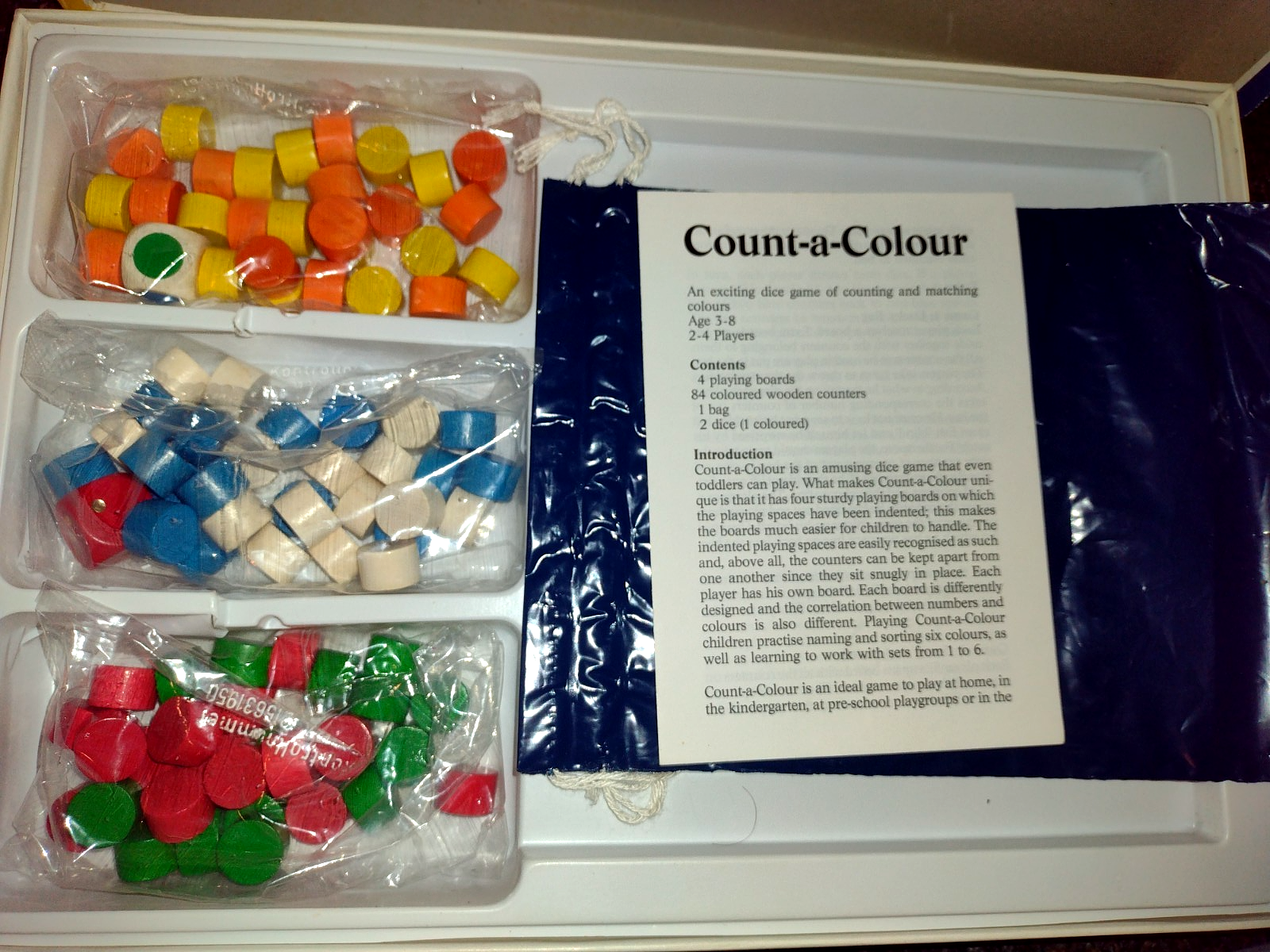 COUNT-A-COLOUR Board Game Ravensburger Educational Toy Kids Vintage | eBay