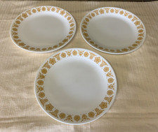3 Vintage Corelle Butterfly Gold Dinner Plate...
