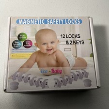 Eco-Baby Magnetic Cabinet Drawer Safety Locks - 12 Locks 2 Keys Child Proof