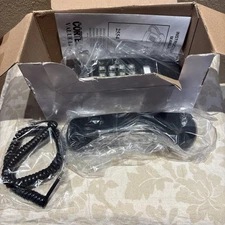 Cortelco 2554 Wall Telephone Black 255400-VBA-20MD NEW IN BOX Manual Complete