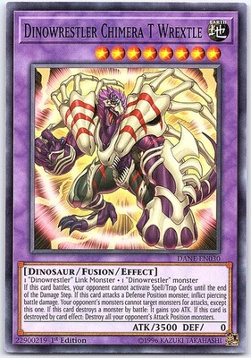 Dinowrestler Chimera T Wrextle 1st Edition Common Dark Neostorm DANE-EN030 NM