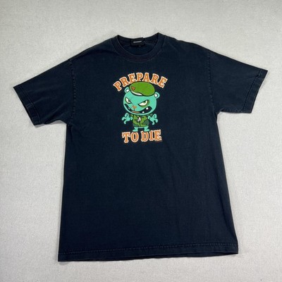 VTG 2004 Happy Tree Friends Flippy Prepare To Die Shirt Men's M/L Junk Food RARE