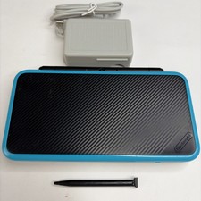 Consola Nintendo 2DS XL - Negra/Turquesa con Cargador Stylus Modelo EE. UU. ¡Reparación!