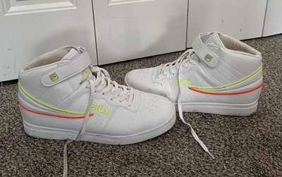 Fila Vulc 13 Outline Updo White Safety Yellow 1FM01782-130 Mens 11
