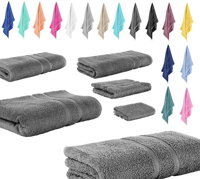 FROTTEE Badetuch 100 x 150 cm Badetücher 100% Baumwolle weich 500g / m²
