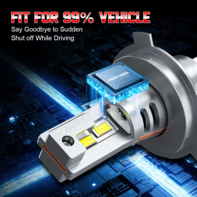 For Mitsubishi Mirage G4 2023 LED Headlight Fog Light White Kit 4x