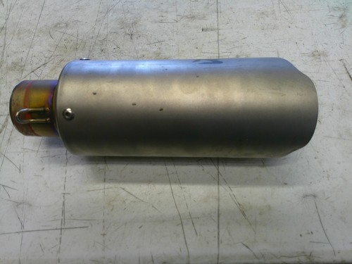 2004-2007 Triumph rocket 3 Akrapovic titanium performance exhaust muffler slip o - Foto 8 di 9