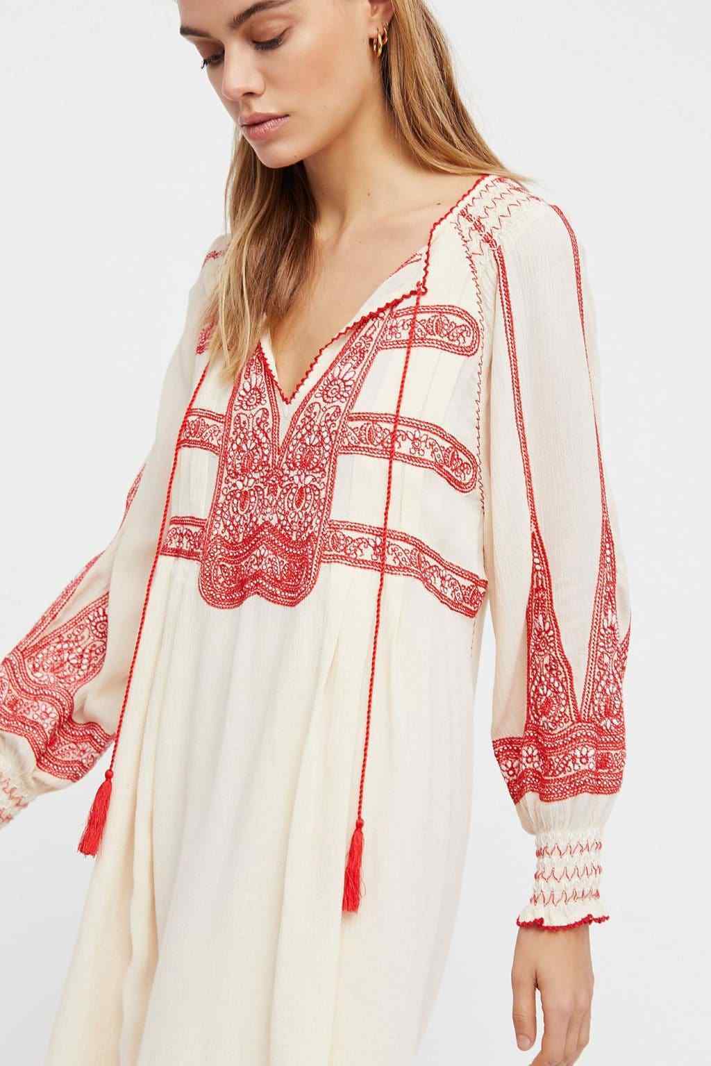Nuova con Etichetta Free People Szxs Wind Willow Ricamo Maglia Maglia Maglia Manica Lunga b02c6b Nuova con Etichetta Free People Szxs Wind Willow Ricamo Maglia Maglia Maglia Manica Lunga b02c6b