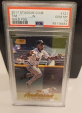 TIM ANDERSON 2017 Stadium Club Gold Foil Rookie #121 White Sox RC PSA 10 POP 1