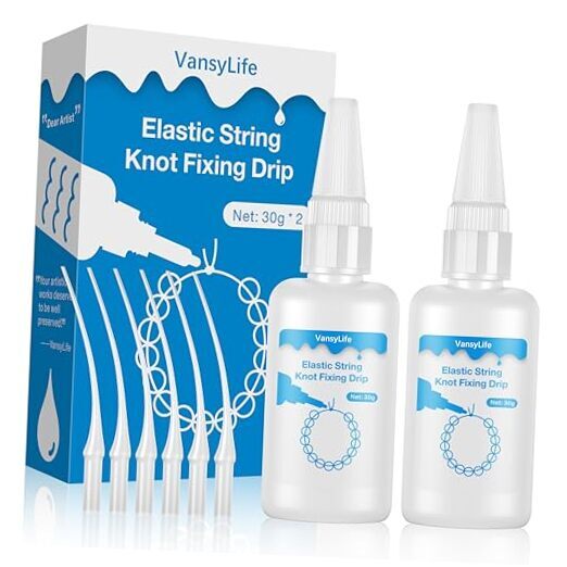 Elastic Bracelet String for Secure Knots and Stretch Retention  -image