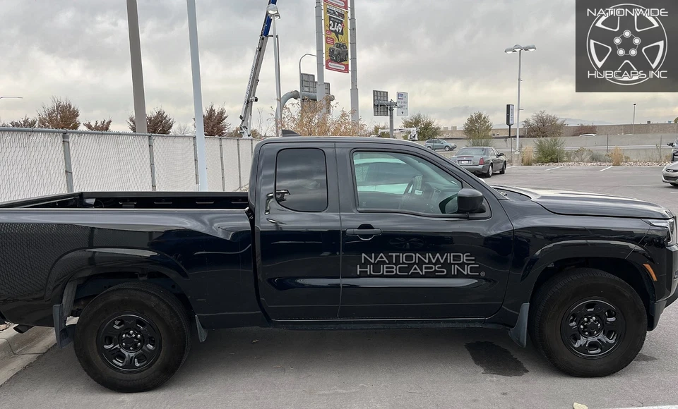 4 para Nissan Frontier S 2005-2024 Negro 16" Cubiertas de rueda Tapacubos Cubiertas de llanta Foto 3 de 4