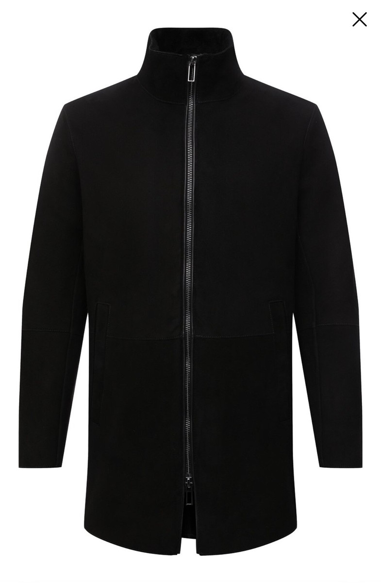 ジャケット・アウター AW2010 EMPORIO ARMANI UnbornCarf Jacket Emporio Armani Sheepskin Coat - 01L50P/01P55 - Black - Size