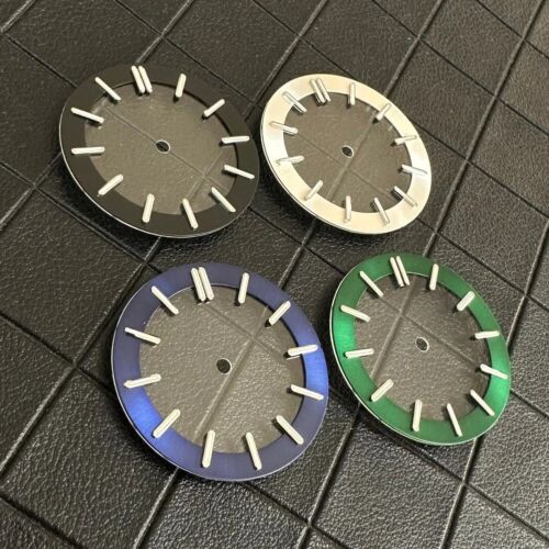 Ersetzt 31,8 mm Zifferblatt Gesichter für Seiko NH70 leuchtend transparent modifiziert neu - Bild 1 von 27
