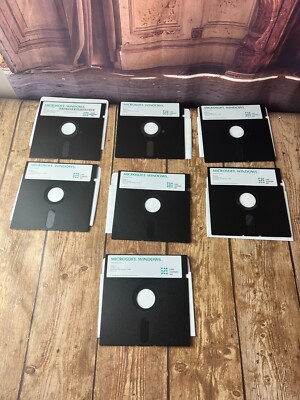 Vintage Microsoft Windows version 3.1 Floppy Disks set of 7 Z Nix Company