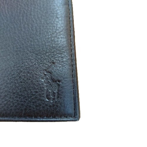 Ralph Lauren Men Brown logo Textured Leather Wallet BNIB Ongoing Gift image 4