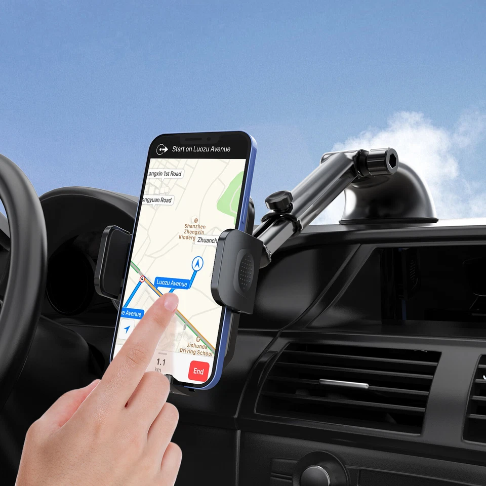 360° Universal Phone Holder Car Mount For iPhone 16e 15 Pro Max 14 Plus 13 12 11 - Image 4 of 4