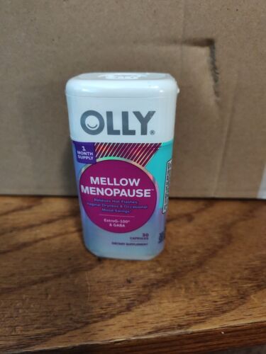 OLLY Mellow Menopause Supplements for Women, Vegan Capsules, 30 Cap 07-26