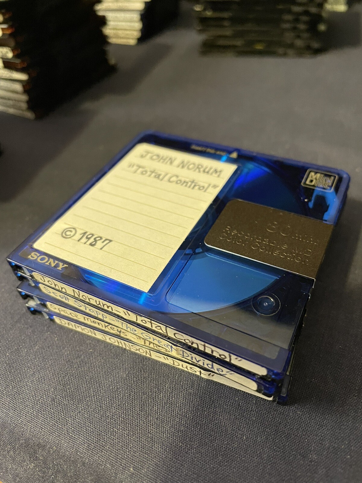 Blank Minidiscs Blue 80 Sony Rewritable 4 Available Rare EBay Blank minidiscs blue 80 sony rewritable 4 available rare ebay