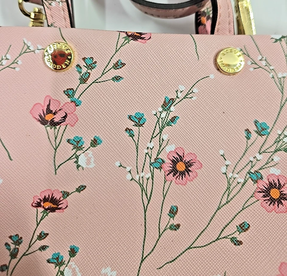 STEVE MADAN Bandolera Bolso de Mano Mujer ROSA Floral Cartera Bolso de Hombro Foto 4 de 4
