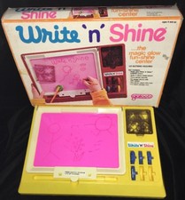 Write 'n' Shine the Magic Glow Fun-Shine Center Trace Draw Galoob 1980