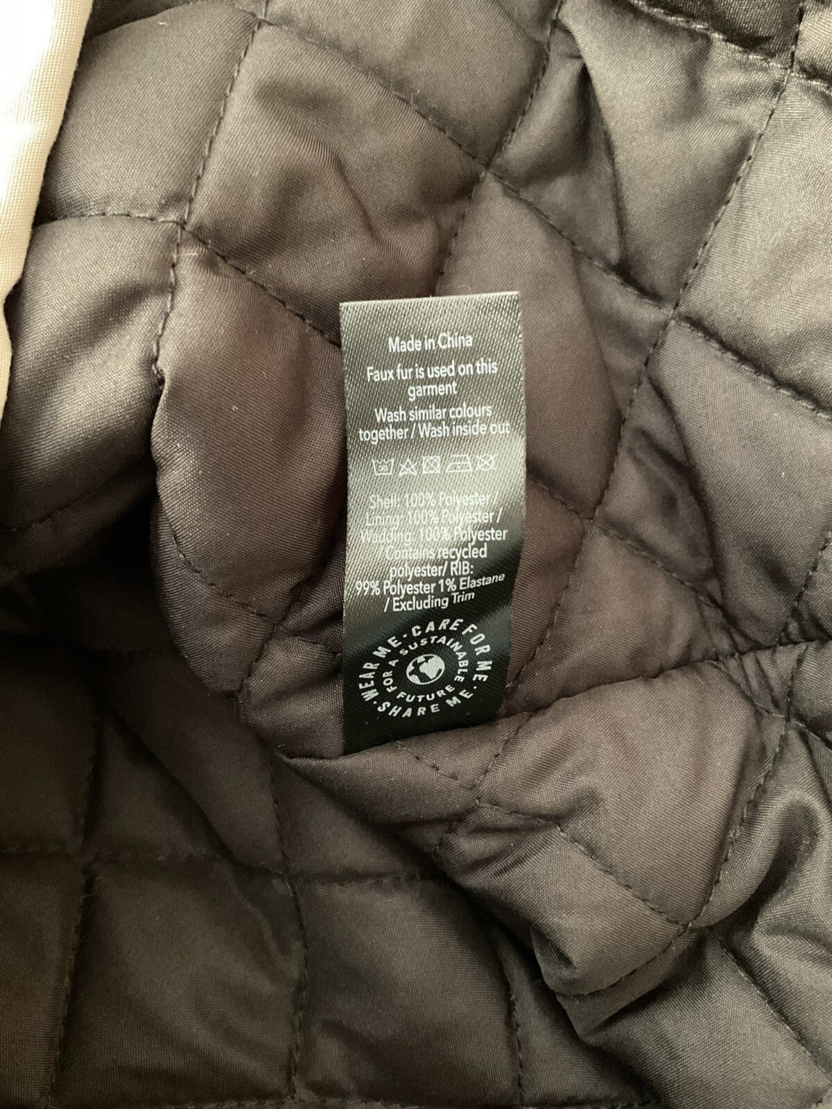 At Asda Waterproof Jacket XL 2022 Stone eBay
