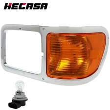 Left Headlight Bezel Trim+Corner Signal Light Lens For 2000-2015 FORD F650 F750
